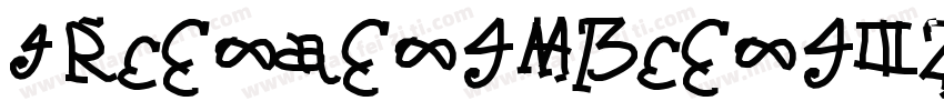 HYJINLINGKEJING W字体转换